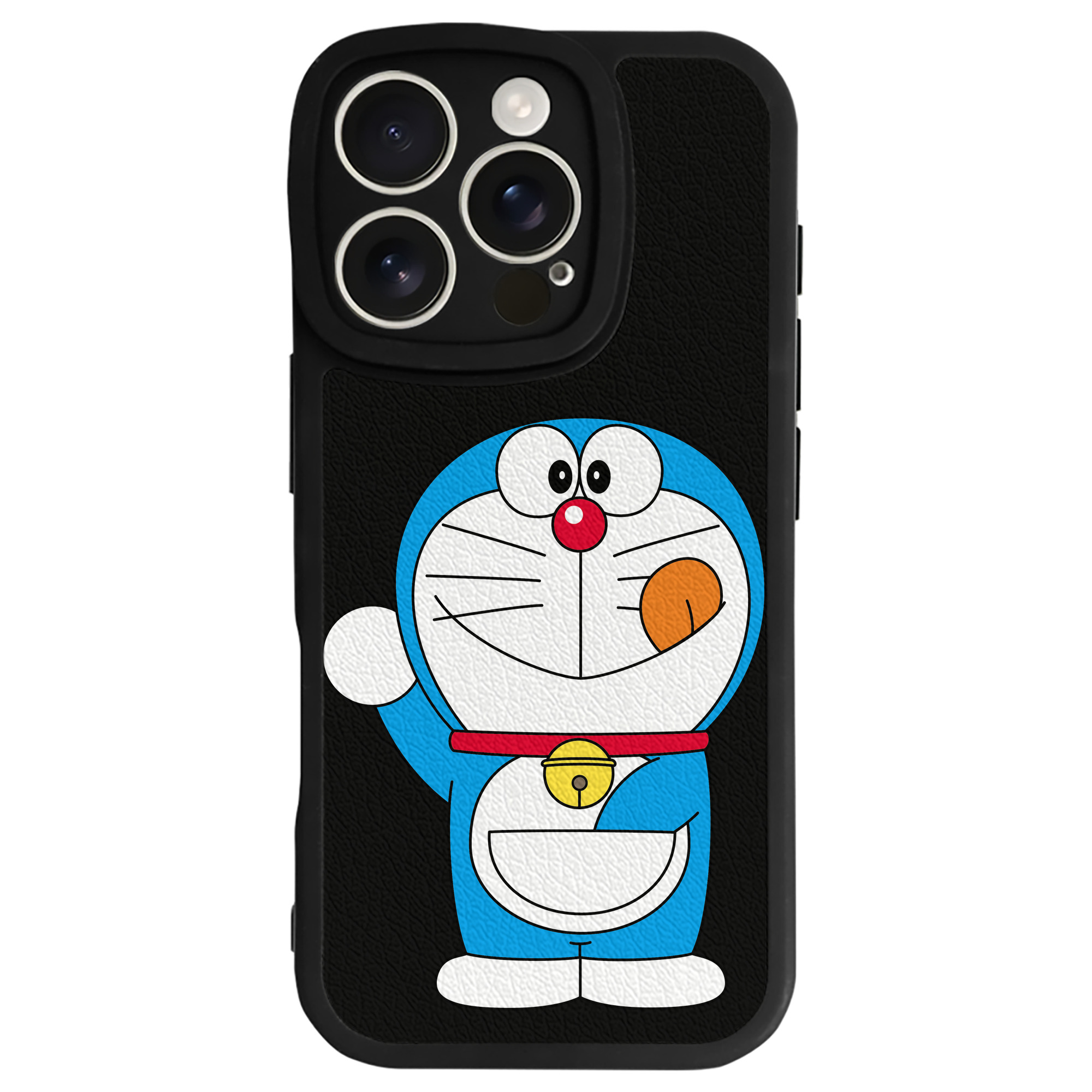 （画像用） ドラえもん Doraemon 【iPhone 16シリーズ対応】シリコンスマホケース（レザー調） 材質：シリコン